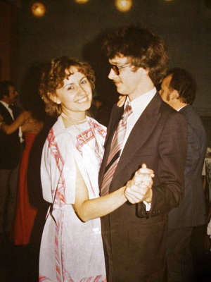 Odbitka ze slajdu - my w latach siedemdziesiątych